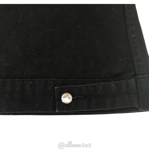 β’ New Christine Alexander Black Bejeweled Jean Vest Size XL Youβll sparkle! - Picture 7 of 16
